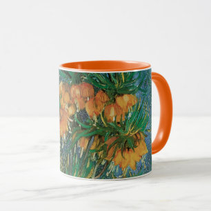 Caneca Vincent van Gogh - Fritillárias em um Vaso de Cobr
