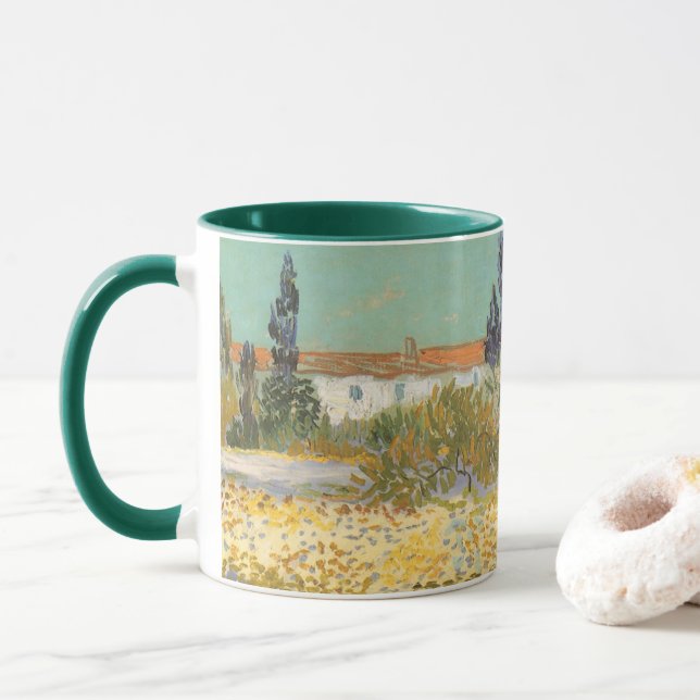 Caneca Vincent van Gogh - Jardim Florido (Com Donut)