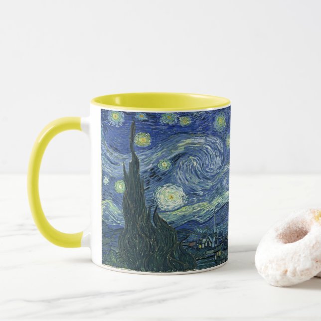Caneca Vincent Van Gogh - Noite estelar (Com Donut)