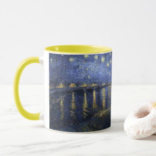 Caneca Vincent Van Gogh - Noite estelar sobre Rhone