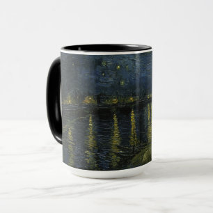 Caneca Vincent van Gogh - Noite Estrelada no Ródano