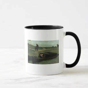 Caneca Vincent van Gogh   o barco da turfa, 1883