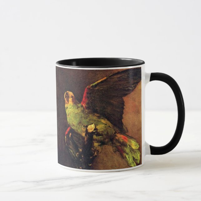 Caneca Vincent Van Gogh - O Papagaio Verde Amante das Ave (Direita)