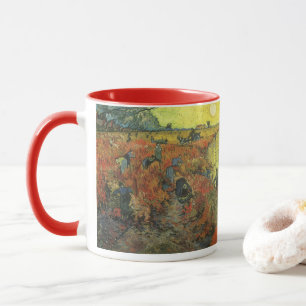 Caneca Vincent van Gogh - O Vineyard Vermelho