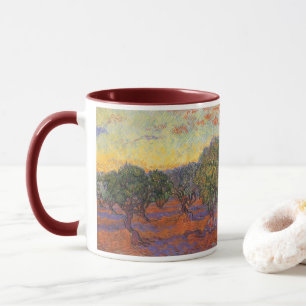 Caneca Vincent van Gogh - Olive Grove, Orange Sky