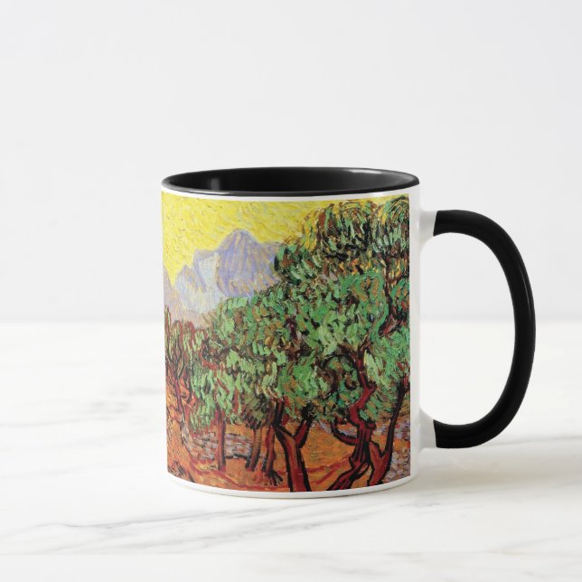 Caneca Vincent Van Gogh - Oliveiras Com Céu Amarelo (Direita)