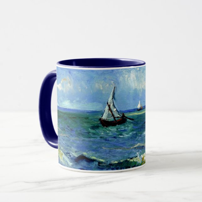 Caneca Vincent van Gogh - Paisagem Marítima (Frente Esquerda)