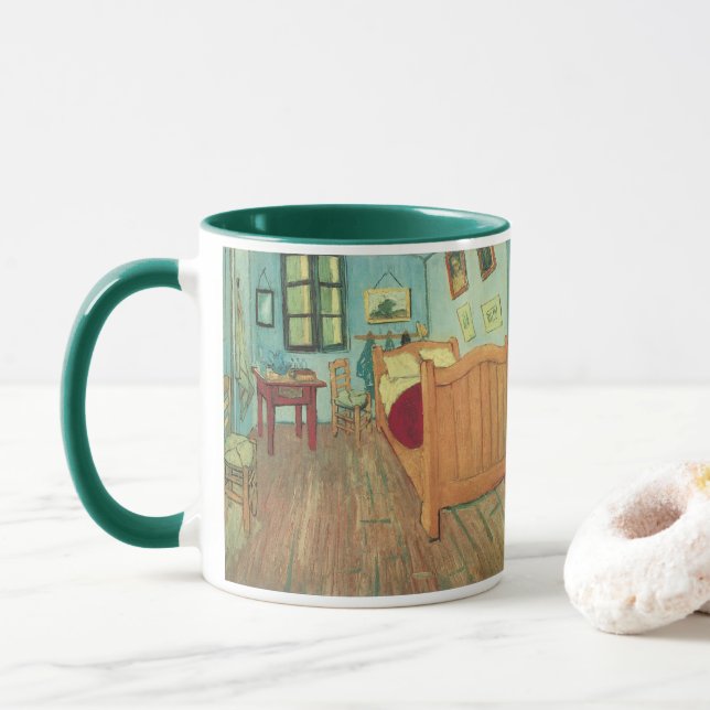 Caneca Vincent van Gogh - Quarto de Vincent em Arles (Com Donut)