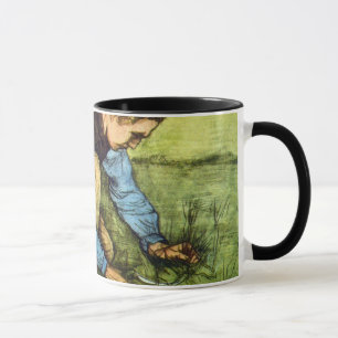 Caneca Vincent Van Gogh - Rapaz Cortando Grama com Foice