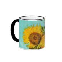 Vincent Van Gogh Três Girassóis Em Um Vaso