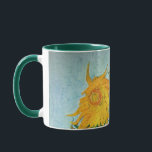Caneca Vincent van Gogh - vaso com 12 girassóis<br><div class="desc">Vincent van Gogh - vaso com 12 girassóis,  óleo nas canvas 1888 por Vincent van Gogh (1853-1890).</div>