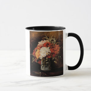 Caneca Vincent Van Gogh - Vaso Com Cravos - Arte Fina
