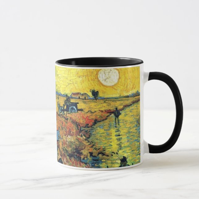 Caneca Vincent Van Gogh - Vinhedo Vermelho em Arles Pintu (Direita)