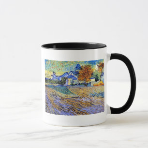 Caneca Vincent Van Gogh - Vista do Asilo e Capela