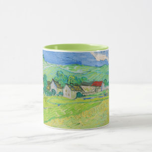 Caneca Vincent van Gogh - Vista dos navios perto de Auver