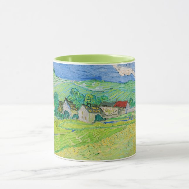 Caneca Vincent van Gogh - Vista dos navios perto de Auver (Centro)