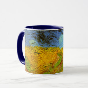 Caneca Vincent van Gogh Wheat Field com Crows