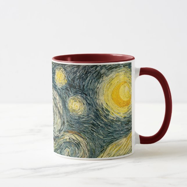 Caneca Vincent van Gogh's The Starry Night (1889) (Direita)