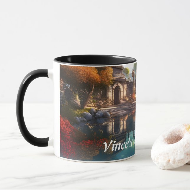 Caneca Vince's Morning Tea Personalizável (Com Donut)
