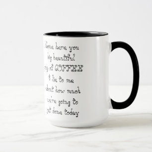 Caneca Vindo aqui você chávena de café bonita grande