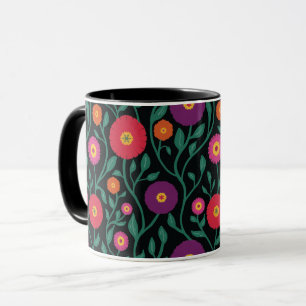Caneca Vinha Flor de Meados do Século Guarlanda de Jard