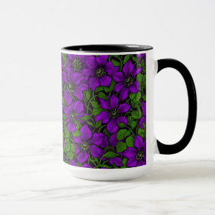 Caneca Vinha-púrpura Clematis