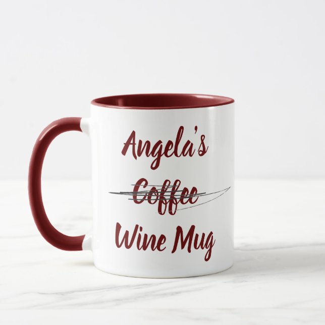 Caneca Vinho de café personalizado (Esquerda)