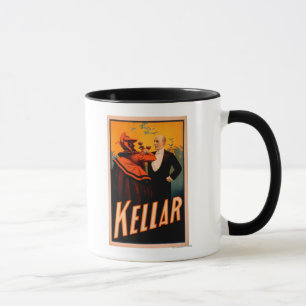 Caneca Vinho do bebendo do mágico de Kellar com o diabo