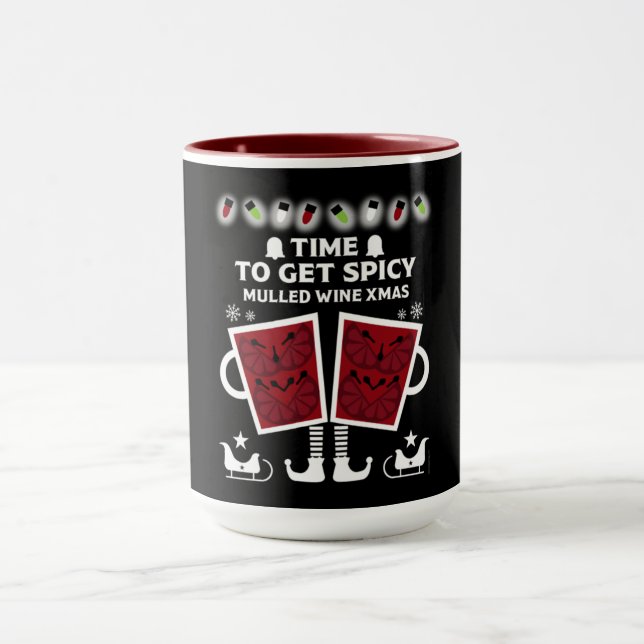 Caneca Vinho tinto enrolado de Natal (Centro)