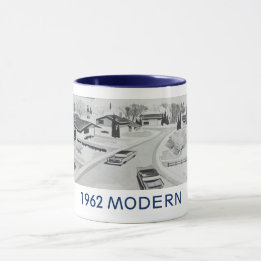 Caneca Vintage 1962: Mug Residencial Modernista