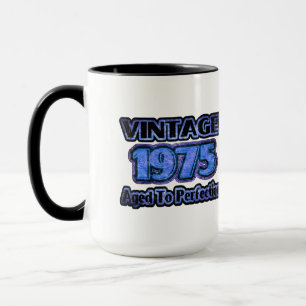 Caneca Vintage 1975 - Idade Para Perfecção