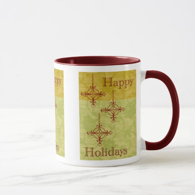 Caneca Vintage 70's Style Happy Holidays Mug (Direita)