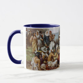 Caneca Vintage A Primeira Ação de Graças 1621 Jean Ferris