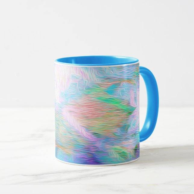 Caneca Vintage Abstract Dream – Romantic Fantasy Nature (Frente Esquerda)
