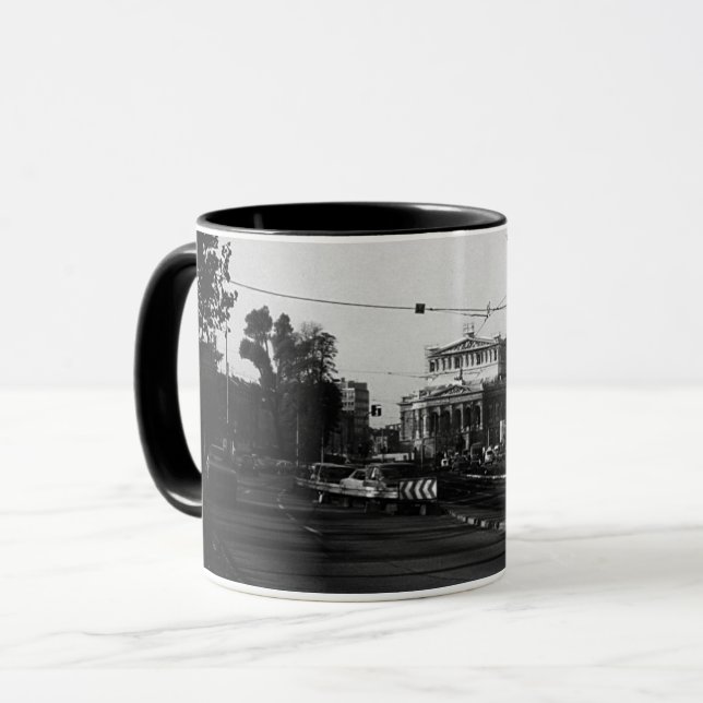 Caneca Vintage Alemanha Frankfurt ópera 1970 (Frente Esquerda)