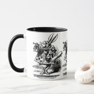 Caneca Vintage Alice no País das Maravilhas Coelho como 