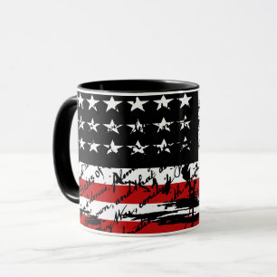 Caneca Vintage American Flag