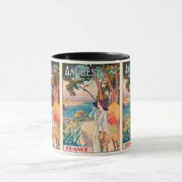 Caneca Vintage Antibes, França: Férias de Férias de Viage