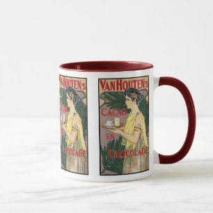Caneca Vintage Art: Chocolate Holland Ccoa de Van Houten