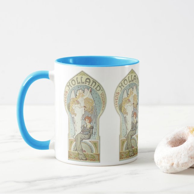 Caneca Vintage Art Nouveau, Holland Levensverzekering (Com Donut)