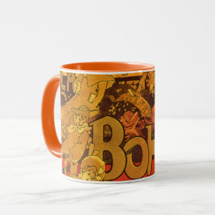 Caneca Vintage Art Nouveau Music, La Boheme Opera, 1896