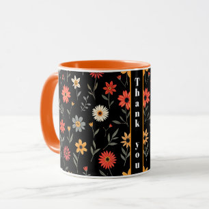 Caneca Vintage Bela Coleção Floral Popular