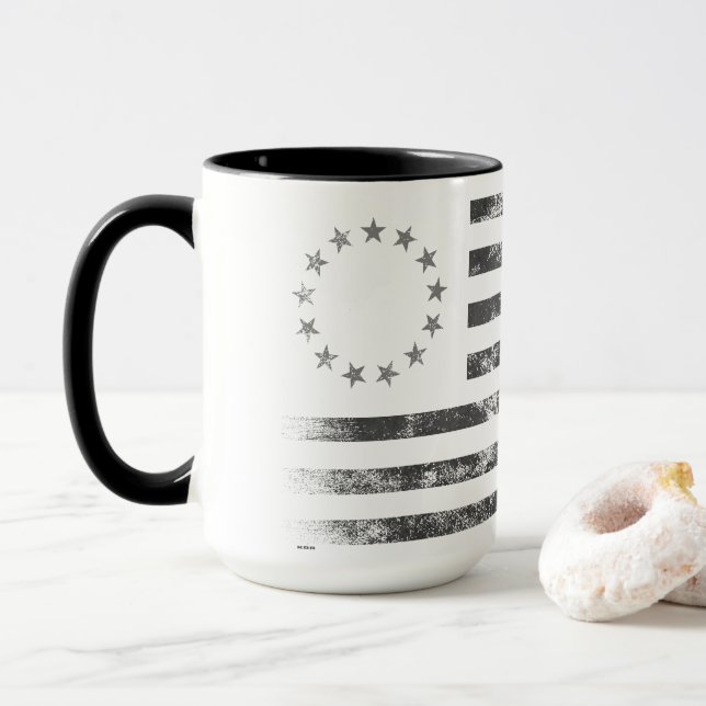 Caneca VINTAGE Betsy Ross American Flag Mug (Com Donut)