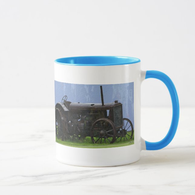 Caneca Vintage Black Trator - Veículo Fazenda (Direita)