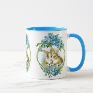 Caneca Vintage Bunnies Illustration Mug