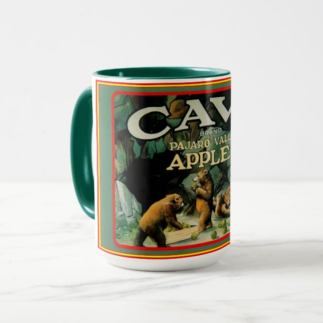 Caneca Vintage CAVE PAJARO Apples Mug (Frente Esquerda)
