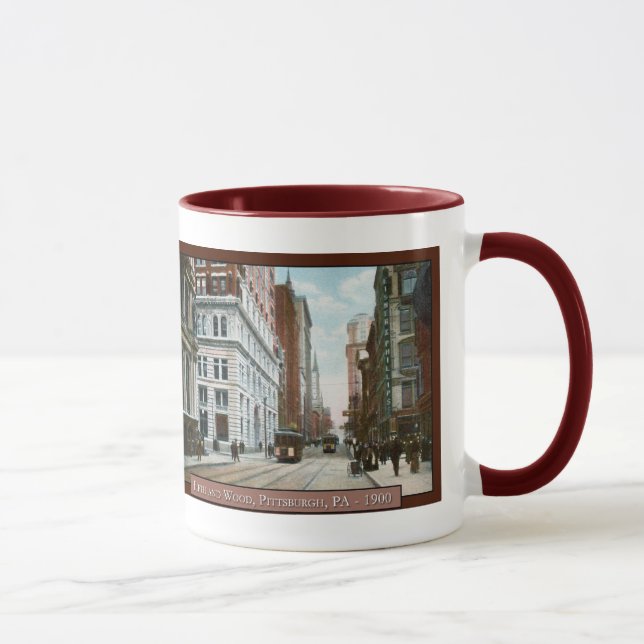 Caneca Vintage Centro Pittsburgh Coffee Mug (Direita)
