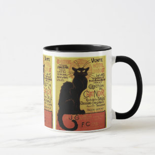 Caneca Vintage Chat Noir, Vente Hôtel Drouot Steinlen