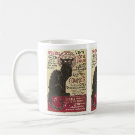 Caneca Vintage Chat Noir, Vente Hôtel Drouot Steinlen