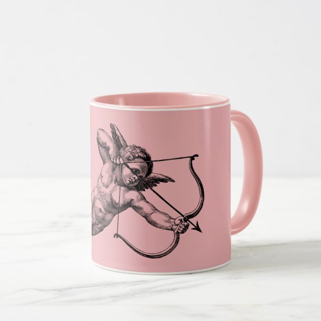Caneca Vintage Cherub Cupid Love (Frente Esquerda)
